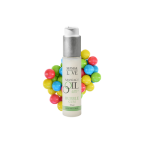 Huile de massage comestible bubble gum 50ml 